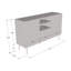 Buffet blanc 59,1 po Abeto-308066372