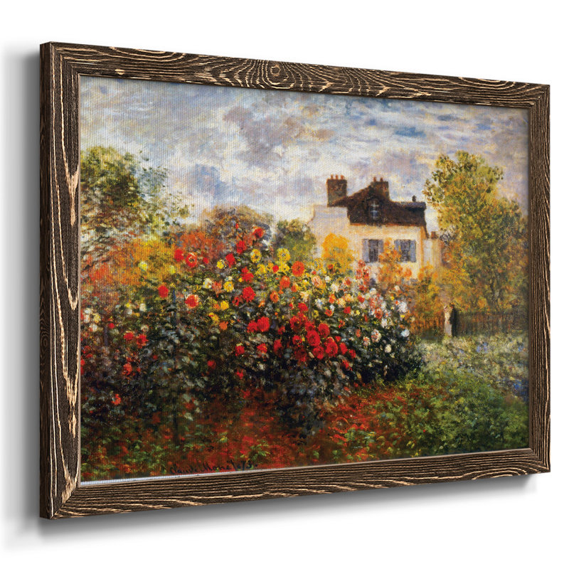 Argenteuil par Monet, reproduction d'art sur toile, Noyer, H 22 po x l 32 po