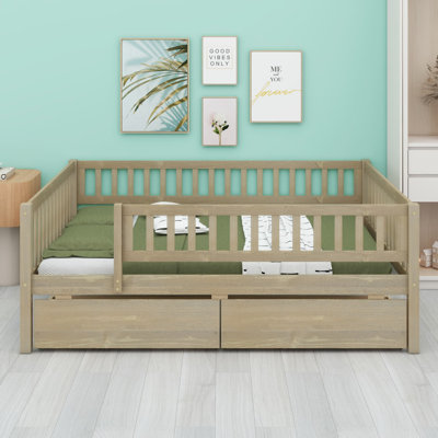 Daybed with drawers doubles as a sofa or bed for modern, versatile spaces