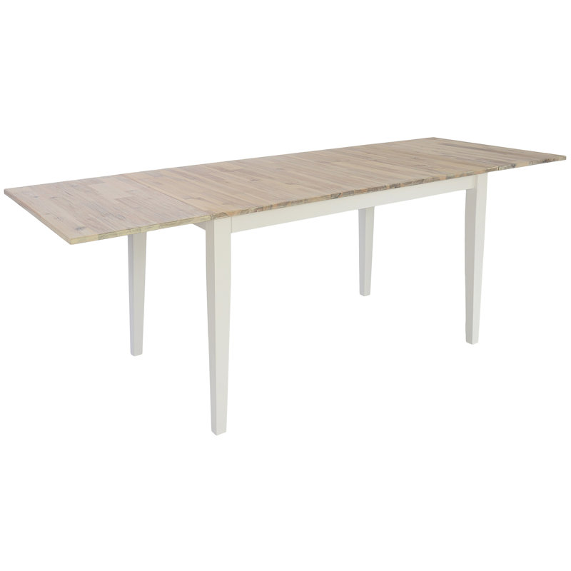 Bayou Solid Wood Dining Table, White