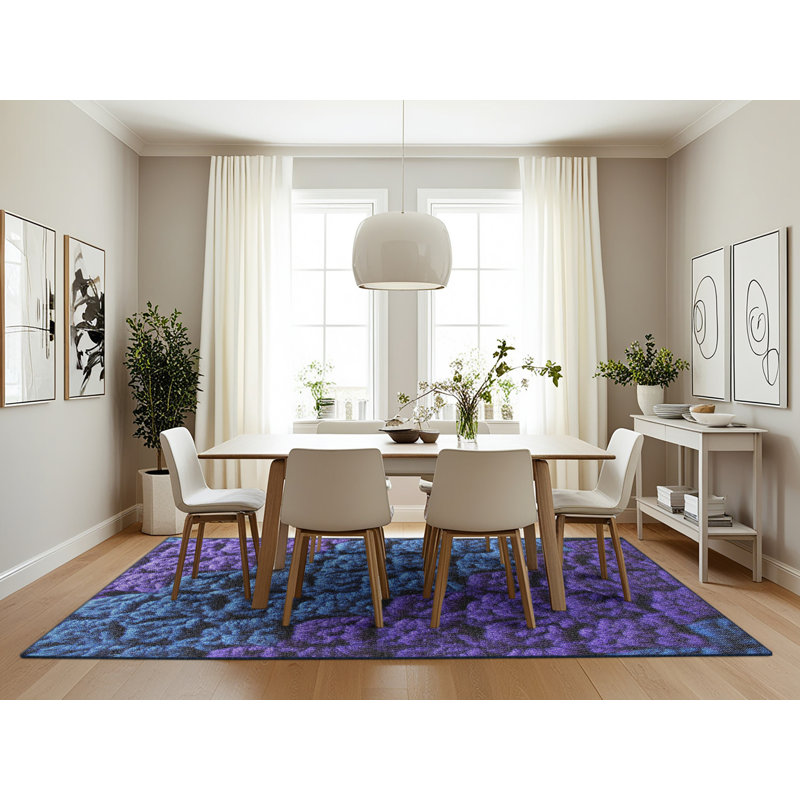Tapis bleu Edwige, Rectangle 7 pi x 10 pi