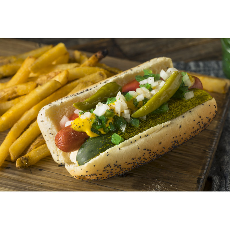 Hot Dog - Wrapped Canvas Print, 51cm H x 76cm W x 3.8cm D