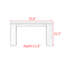 Console en bois massif de style moderne
