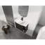 Meuble-lavabo mural 28 po avec lavabo en céramique blanche et porte à fermeture en douceur, emballage KD-132915523-132915525