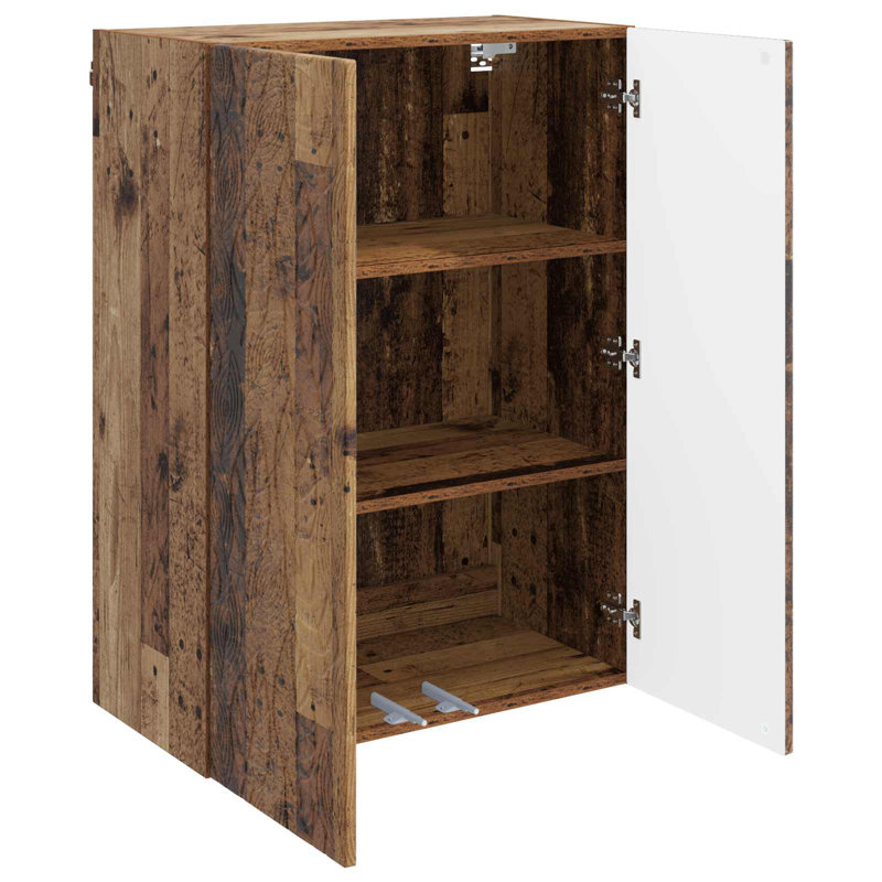 2 -Door Rectangle Accent Cabinet, Old Wood
