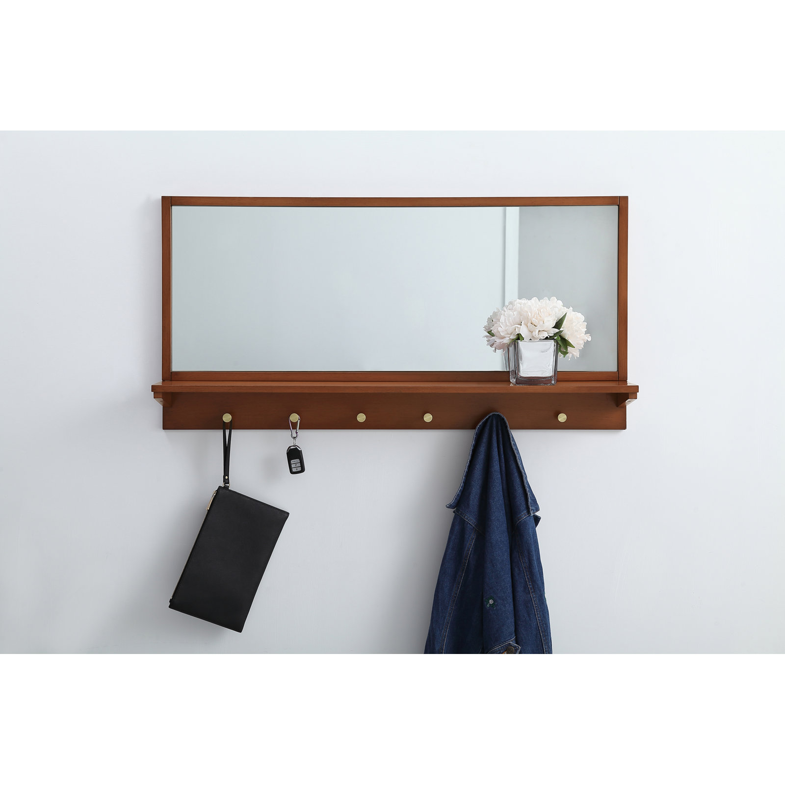 Adreanna Accent Mirror, Pecan, 21" x 28"