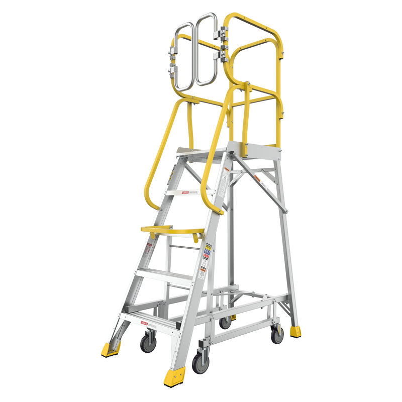 Échelle plateforme en aluminium 5 étapes 375 lb