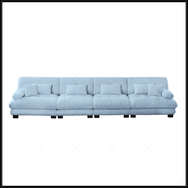 Canapé modulaire 4 places, Bleu