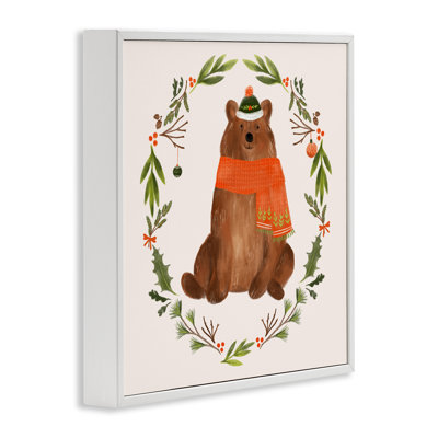 Art mural en toile Holiday Holiday Wreaf par Laura Konyndyk