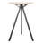 Esmond Round Solid Wood Top Metal Base Dining Table