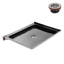 Base de douche 48 po x 36 po Alcove en acrylique noir brillant avec bonde centrale, bonde incluse-115183594