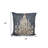 18" X 18" Grey And White Abstract Zippered Polyester Throw Pillow