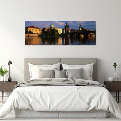 Charles Bridge Vltava River Prague Czech Republic Abstract Contemporary Architecture City Wall Art