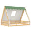 Lit de sol spacieux en bois massif, design fonctionnel Montessori pour la famille