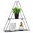 Lepanto 2 Piece Triangle Metal Tiered Shelf with Adjustable Shelves
