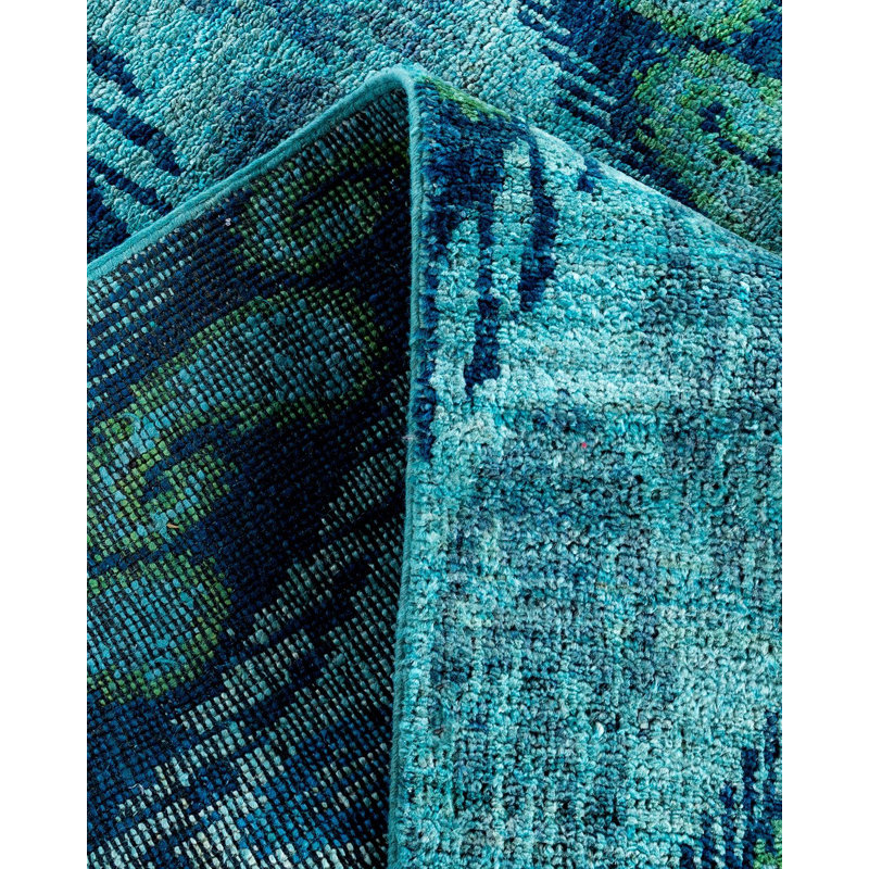 Contemporary One-of-a-Kind 4' 1" X 16' 4" Hand Knotted Area Rug