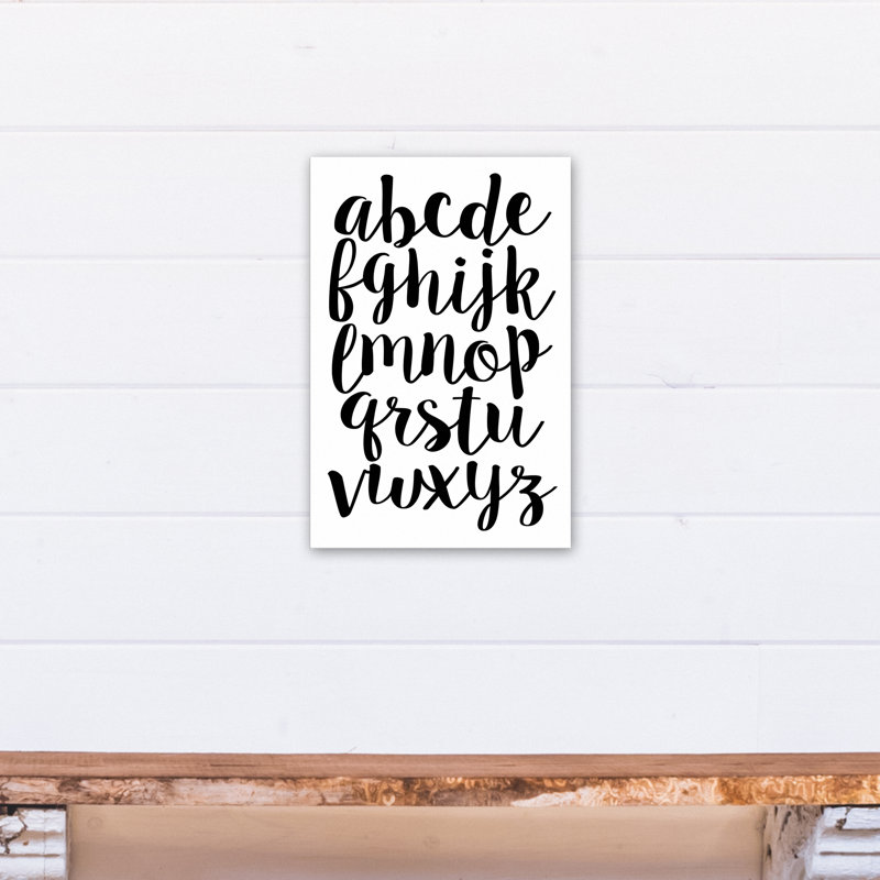 Art sur toile minuscule alphabet Maggio, H 18 po x l 12 po x P 1,25 po, Toile tendue