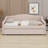 Upholstered Daybed With Light And Trundle-1162865311