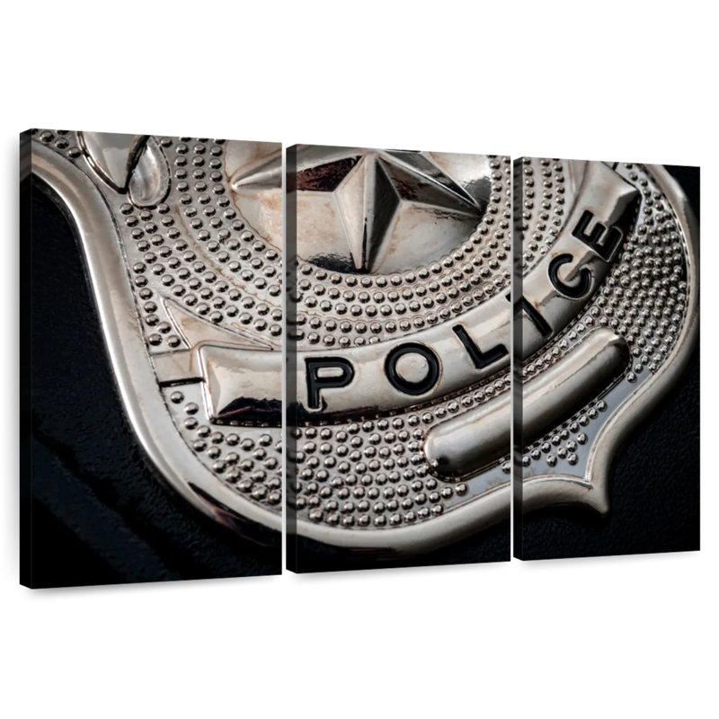 Lelar Policeman Badge, 24" H x 38" W