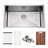 Blenzia 30 Inch Undermount Kitchen Sink 304 Stainless Steel 16 Gauge Single Bowl Handmade Rectangular Sinks Included Accessories 30" x 18" x 10"