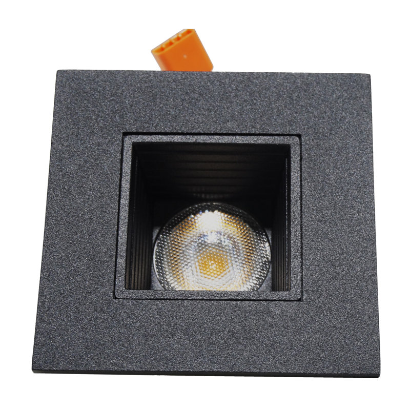 Ensemble d'éclairage encastré 3,13 "Remodel LED Retrofit, Noir