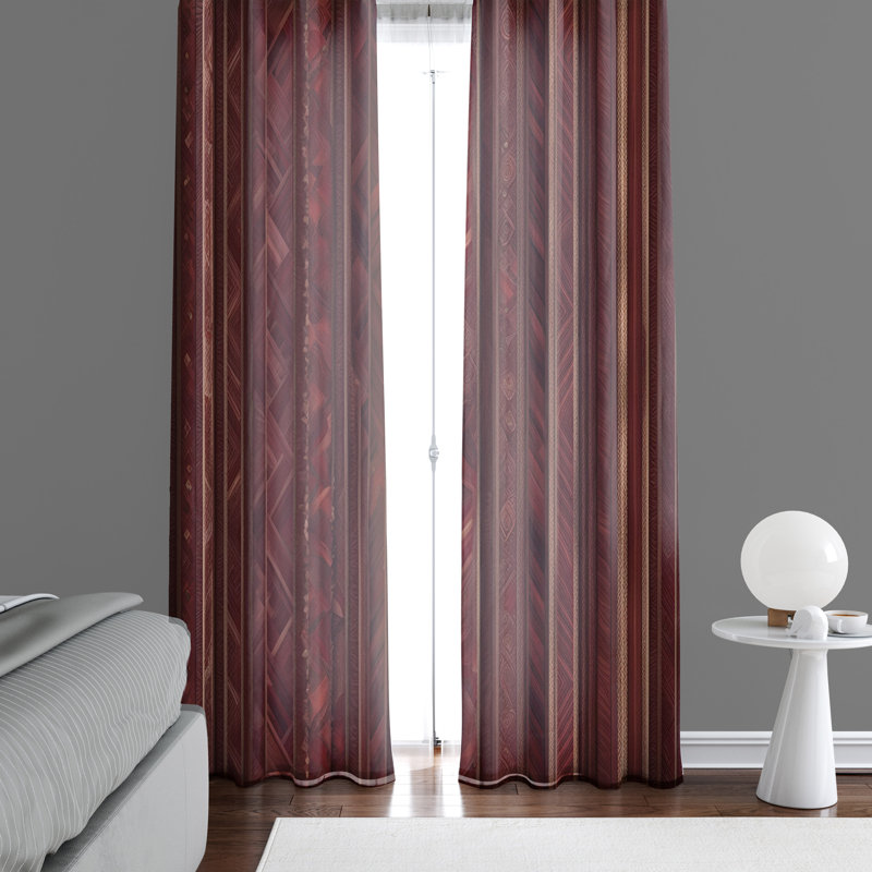Paire de rideaux semi-transparents Effrosini, L 40 po x L 52 po