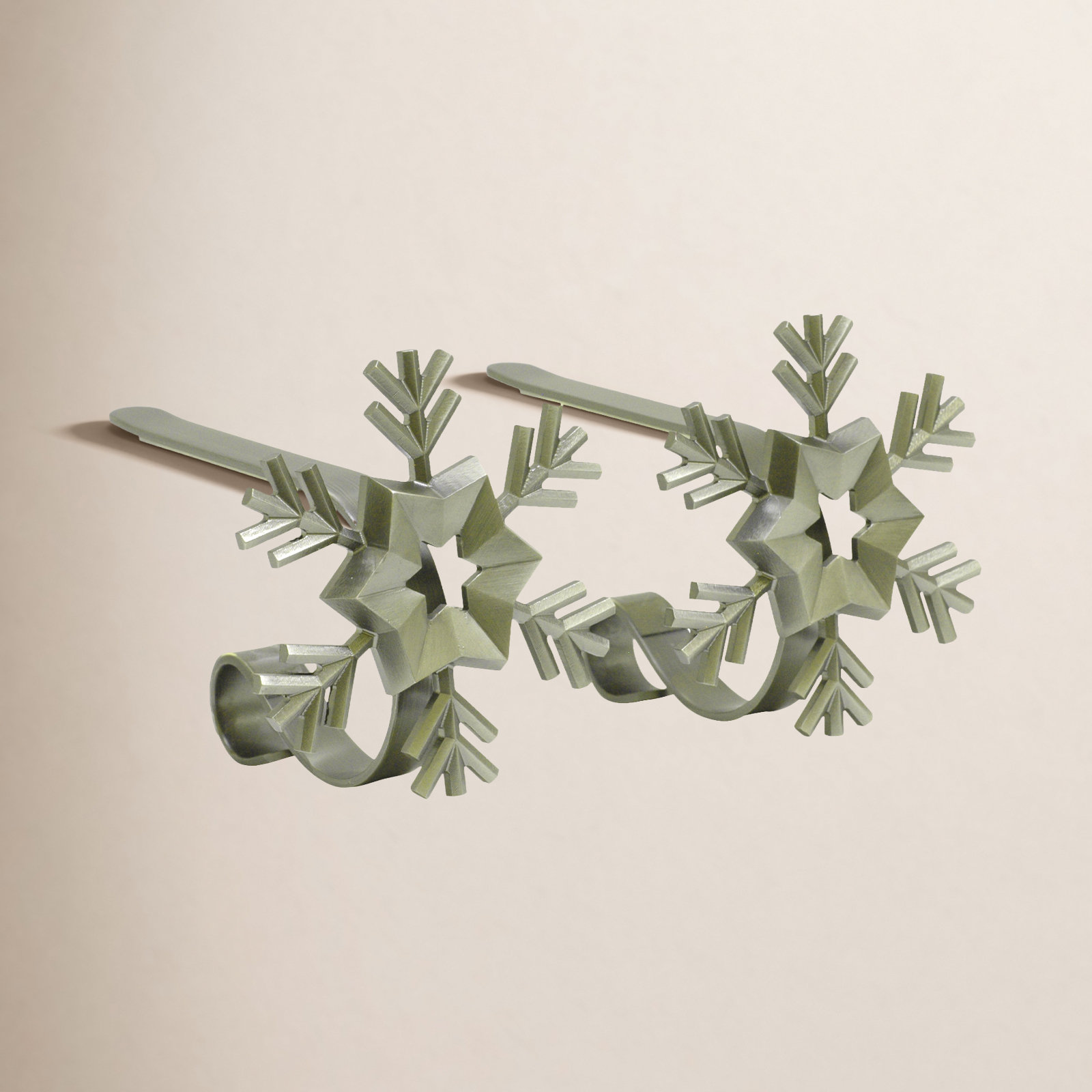 The Holiday Aisle® Stocking Holder, Antique Brass