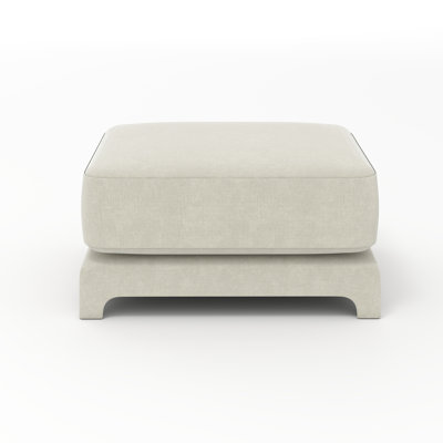 Chenille Ottoman For Living Room – Perfect Footrest, Spare Seat & Decorative Accent