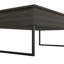 Table basse à plateau relevable Chester avec rangement dissimulé, espresso carbone