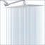 Pomme de douche carrée en acier inoxydable brossé 10 po-124802028