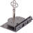 Small Half Mortise Steel Lock for Chest or Box Lid with Skeleton Key