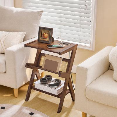 End Table with Charging Station