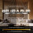 48" Dimmable Round Glass Shade Chandelier-111203649