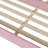 Teddy Fleece Full Size Upholstered Daybed With Light And Trundle, Pink