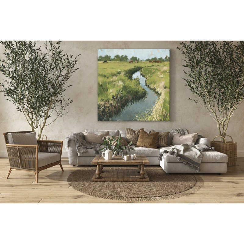 «Winding Stream», impression sur toile tendue, H 5 po x l 5 po x P 1 po