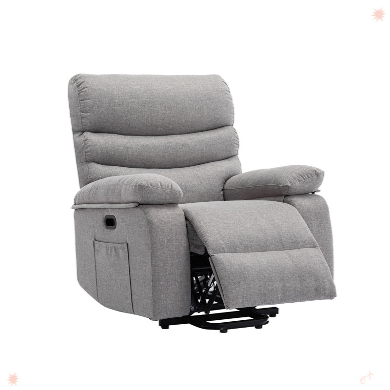 Fauteuil inclinable électrique, Coton gris