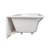 Kingston Brass Aqua Eden 66-Inch Acrylic Rectangular 3-Wall Alcove Tub-29272612
