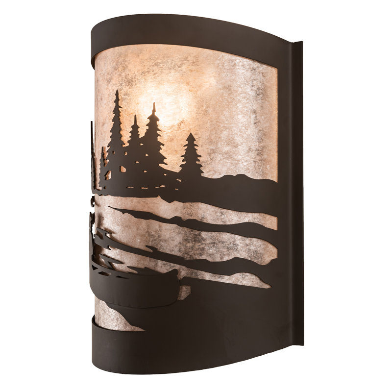 Knaresborough Glass 1 - Light Flush Mounted Sconce