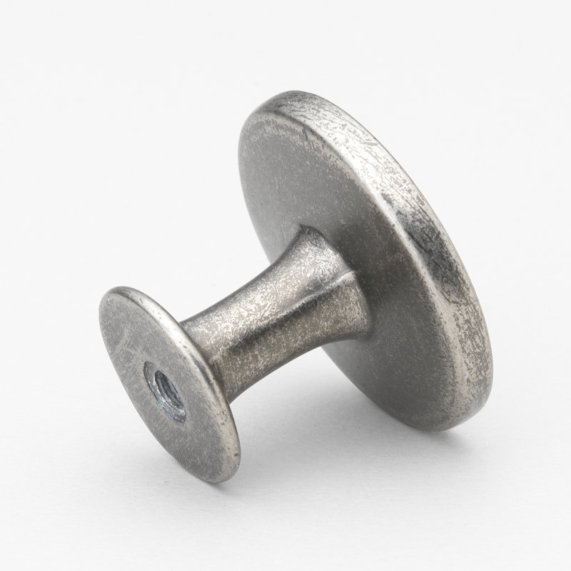 Poignée champignon 1 1/4 po de diamètre, Nickel patiné