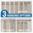 Linen Curtains for Living Room 2 Panels Back Tab Loop Pocket Textured Light Filtering Semi Sheer Rustic Farmhouse Boho Curtain for Bedroom , Angora-16304804-16304805
