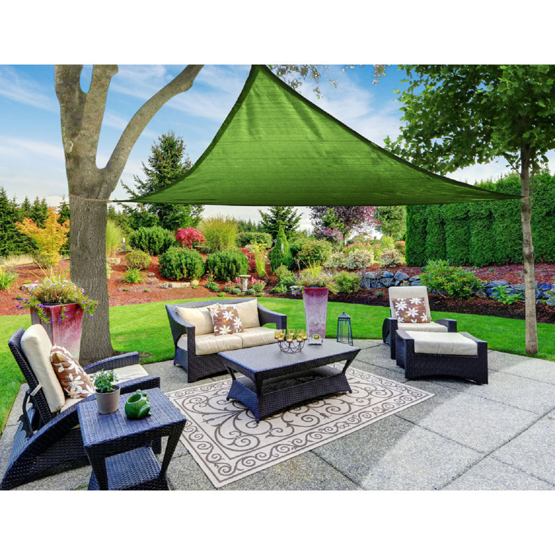 Toile d'ombrage triangulaire ShadeSheet, Vert
