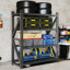 Étagères de garage robustes et réglables en métal, étagère de rangement industrielle 4000LBS (H 69 po x l 59 po x P 23,6 po), noir-129674417
