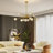 Sputnik Chandeliers Modern Crystal Pendant Lighting Gold Chandelier 12 Lights Mid Century Ceiling Light Fixtures for Dining Room Kitchen Island Living Room Bedroom Bar-766263296-766263297
