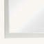 Miroir en bois avec détails moulés, blanc