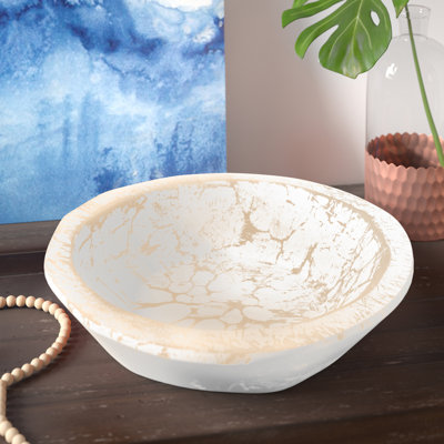 Tuba Wood Decorative Bowl 1