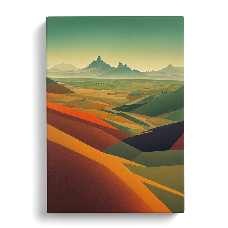 Brilliant Mountain Landscape - Wrapped Canvas Print, 50cm H x 35cm W x 3cm D