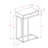 Odell Accent Table, C-shaped, black laminate, contemporary, modern, 23.78'' H X 15.51'' W X 9.22'' D