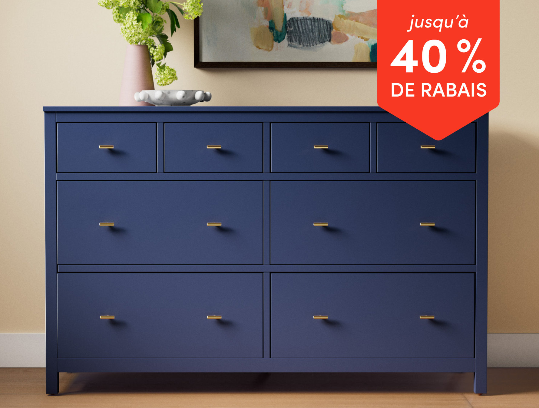jusqua 40 % DE REBAIS