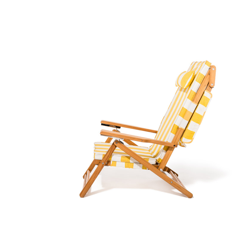 Sling Chair, Crew Mimosa Yellow Stripe