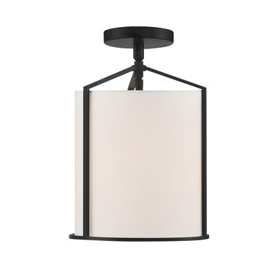 Fleetwood 1 Light Black Ceiling Mount